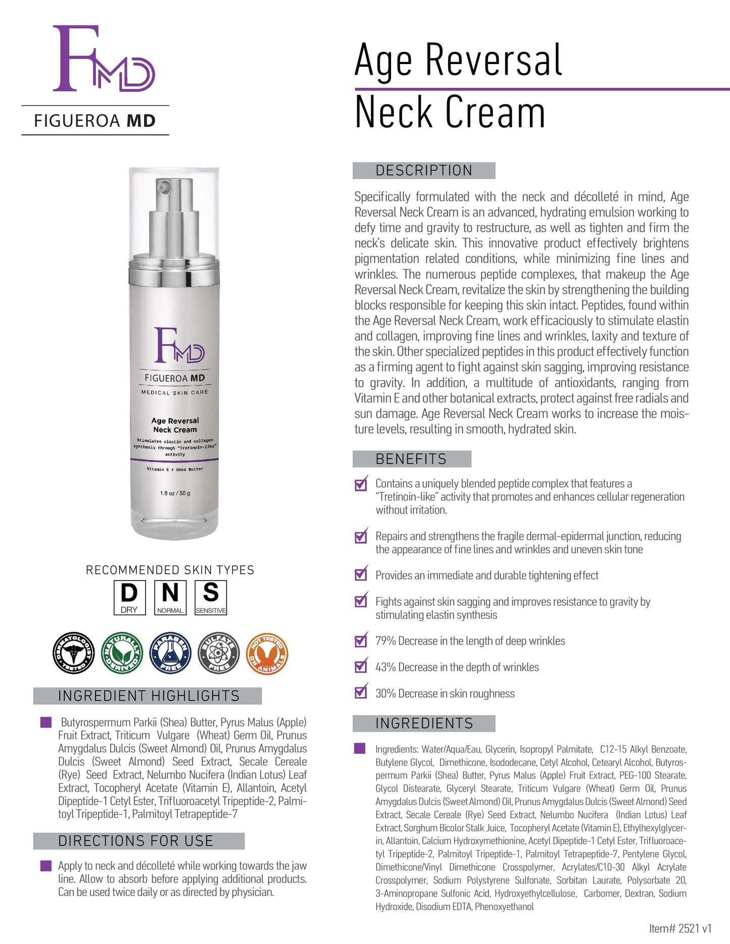 Age Reversal Neck Cream